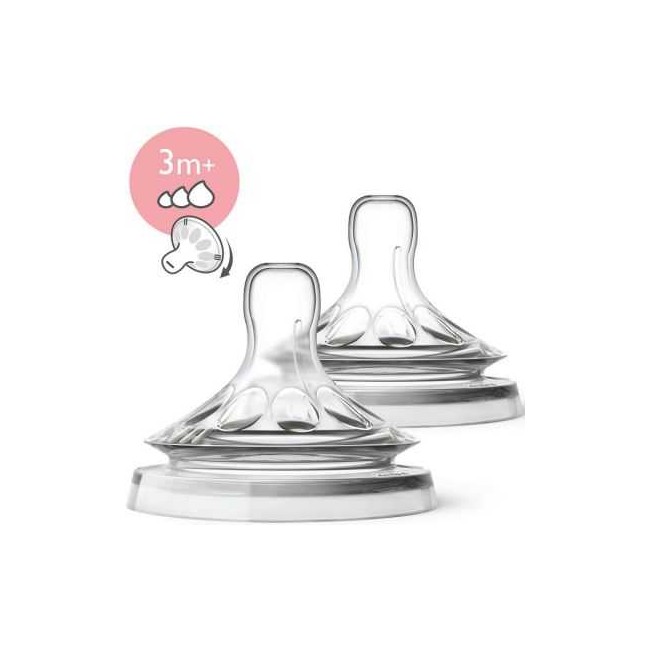 Avent 2 Tétines Natural Debit Variable 3 mois