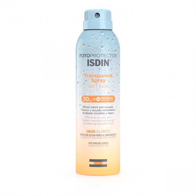 ISDIN Ecran Trasparent Spray Wet Skin SPF 50 ISDIN Ecran Trasparent Spray Wet Skin SPF 50