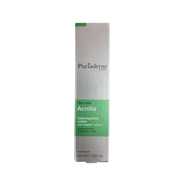 Puriaderm Acnilia crème seboregulatrice 40ml