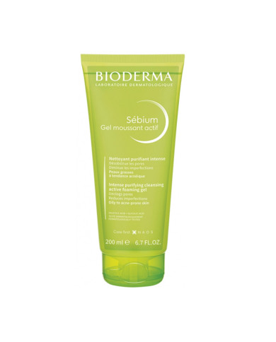 Bioderma Sébium Gel moussant actif 200ml Bioderma Sébium Gel moussant actif 200ml
