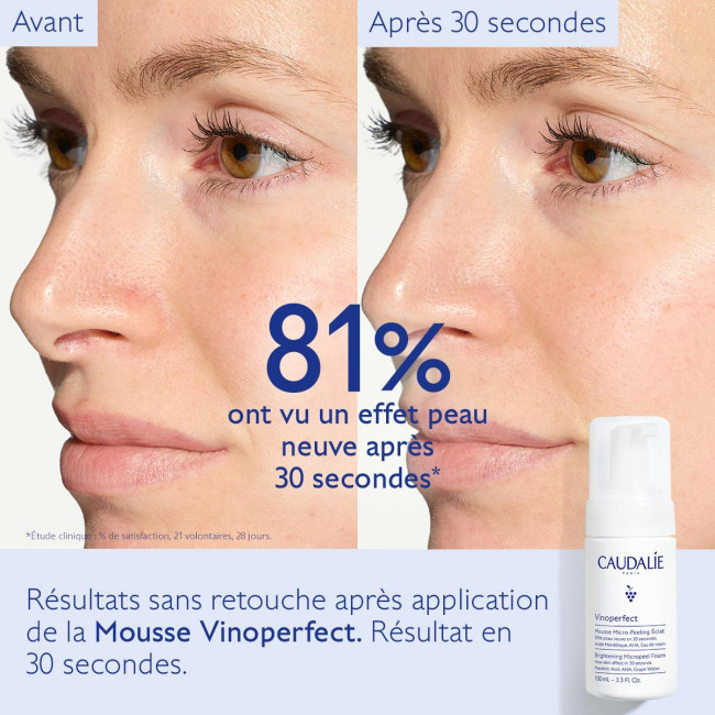 Caudalie Vinoperfect Mousse Micro-Peeling Éclat