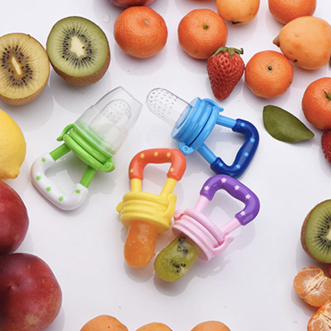 Sucette Grignoteuse Anneau d’Alimentation Fruits en Silicone