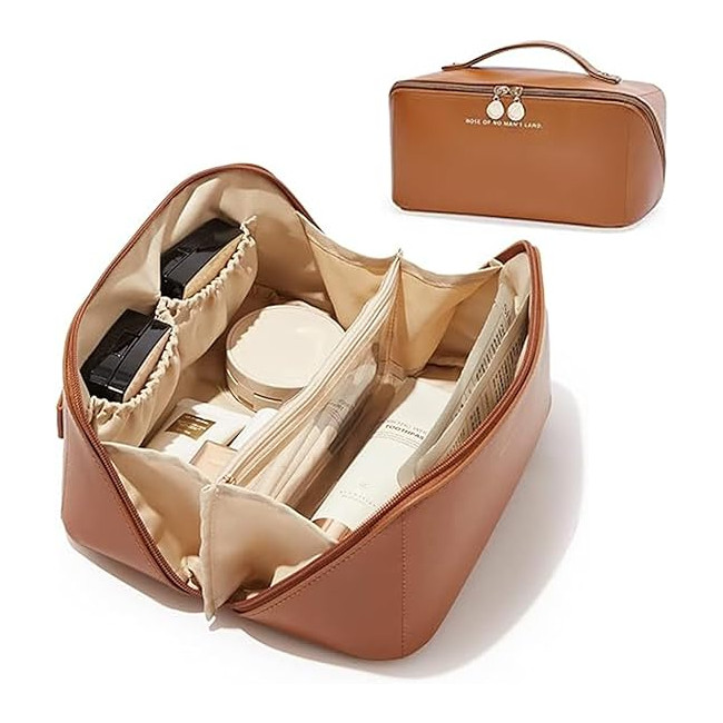 Sac de rangement cosmétique Camel