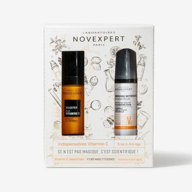 Novexpert Duo Booster Eclat Serum Booster Vitamine C(30ml)+Mousse Flash Eclat(40ml)