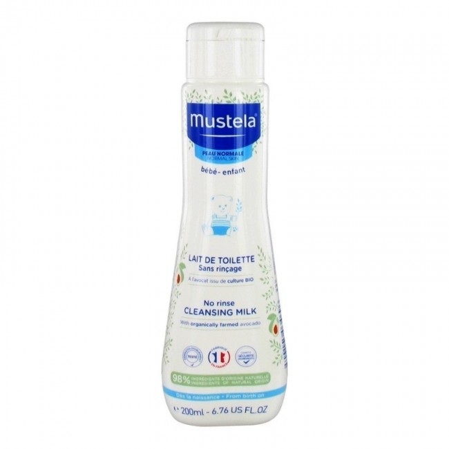 Mustela lait de toilette sans rincage - 200 ml