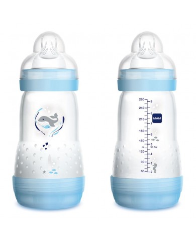 Mam biberon Easy Start anti-colique 260 ml Bleu Mam biberon Easy Start anti-colique 260 ml Bleu