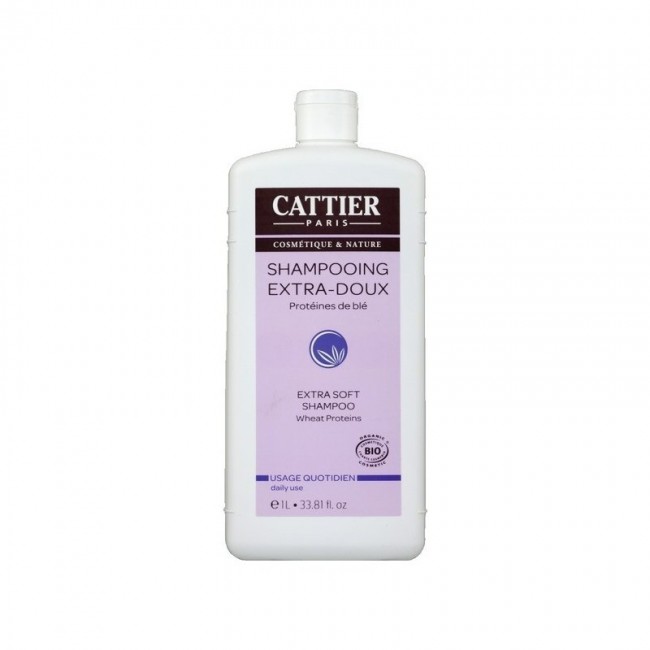 Cattier Shampooing Extra-Doux Usage Quotidien 1 Litre