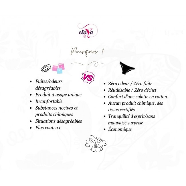 Elaya Culotte Menstruelle KAHINA M