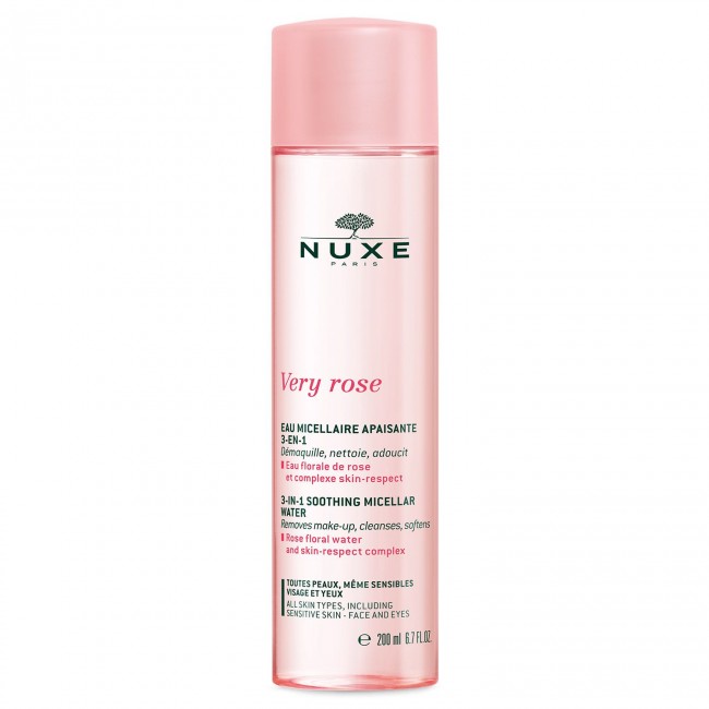 Nuxe Very Rose Eau Micellaire Hydratante 3-en-1, 200 ml